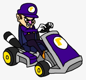Mario Kart Art Day - Mario Kart Waluigi Png, Transparent Png, Free Download