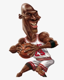 Jordan Clipart Caricatura De Michael Transparent Png - Michael Jordan Caricature Toy, Png Download, Free Download