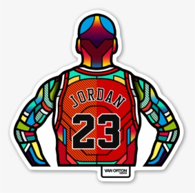 Psychedelic Art Michael Jordan , Png Download - Michael Jordan Stained Glass, Transparent Png, Free Download