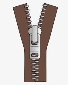 Brown Zipper Clipart - Zipper Clipart Png, Transparent Png, Free Download
