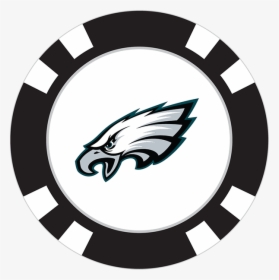 Philadelphia Eagles Poker Chip Ball Marker - Philadelphia Eagles Face, HD Png Download, Free Download