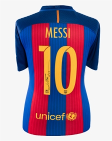 Messi Jersey Png - Unicef, Transparent Png, Free Download