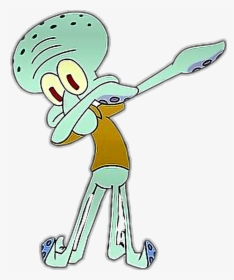 #ftestickers #squidward #dab #dance - Squidward Dab Png, Transparent Png, Free Download