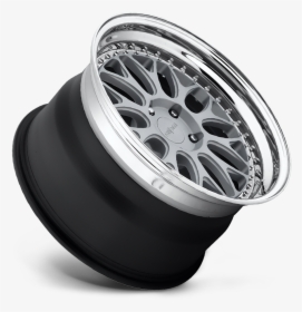 Silver Mesh Wheels Polished Lip, HD Png Download, Free Download