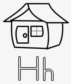 House Line Graph Clip Arts - Letter H Clipart Black And White, HD Png ...