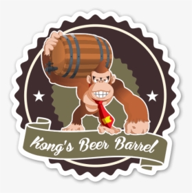Donkey Kong Beer Sticker - Donkey Kong Beer, HD Png Download, Free Download