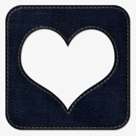 High Resolution Dark Blue Denim Jeans Icon Social Media - Jeans, HD Png Download, Free Download