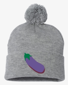 Transparent Eggplant Emoji Png - Beanie, Png Download, Free Download