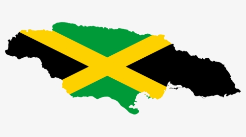 Jamaica Map Flag Clip Arts - Jamaica Flag Map, HD Png Download, Free Download