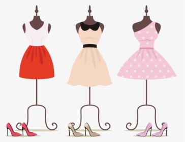 Dress Clothing Royalty-free Clip Art - Dress On Hanger Clipart, HD Png Download, Free Download