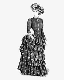 Victorian Styles Of Clothing Drawings, HD Png Download, Free Download