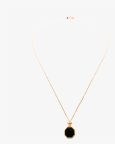 Golden Octagon Long Chain Necklace - Necklace, HD Png Download, Free Download