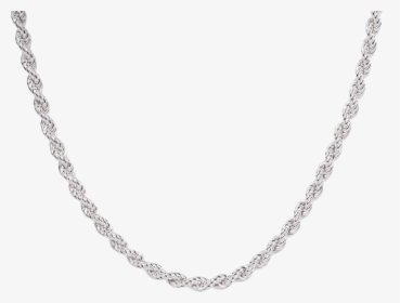 North Jewellery Sterling Silver Hollow Rope Chain - Sterling Silver Tennis Chain, HD Png Download, Free Download