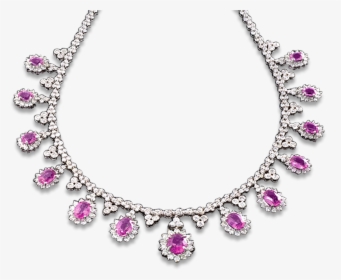 Pink Sapphire And Diamond Necklace, - Rancho Santa Fe Rotary, HD Png Download, Free Download