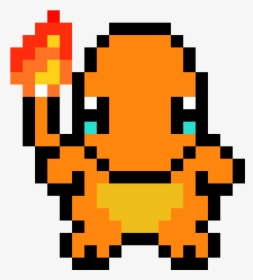 Pixel Charmander - Charmander Pixel Art, HD Png Download, Free Download