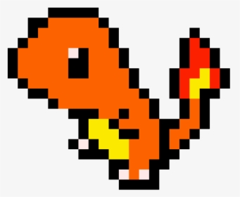 Pixel Art Pokemon Charmander , Png Download - Charmander Pixel Art, Transparent Png, Free Download