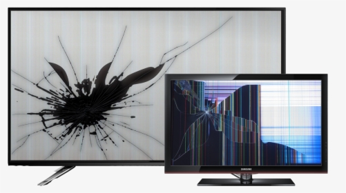 Transparent Led Tv Png - Broken Tv Screen Png, Png Download, Free Download