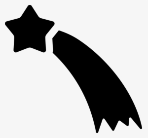 Star Silhouette Clip Art - Shooting Star Silhouette Clip Art, HD Png Download, Free Download