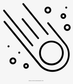 Meteor Coloring Page - Circle, HD Png Download - kindpng