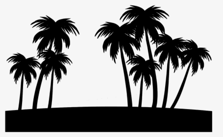 Palm, Tree, Silhouette, Coconut, Black, Tropical - Zanzibar & Beyond Safaris Company Logo, HD Png Download, Free Download