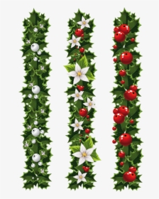 Mistletoe Clipart Homemade - Vertical Christmas Banner Clipart, HD Png Download, Free Download