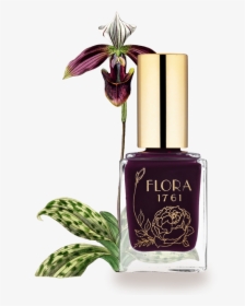 Nail Lacquer In Black Iris - Flora Nail Polish, HD Png Download, Free Download
