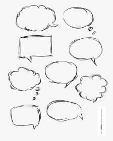 Scrapbook Your Memories With These Free Word Bubbles - Lots Of Speech Bubbles, HD Png Download, Free Download