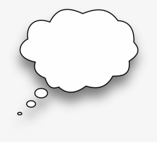 Thinking Bubble Black Background, HD Png Download, Free Download