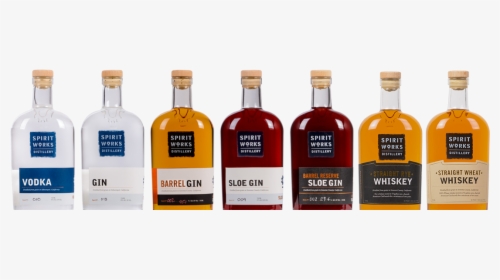 Bar Bottles Png - Spirit Works Distillery, Transparent Png, Free Download