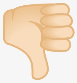 Thumbs Down Light Skin Tone Icon - Thumbs Down Emoji Black Background, HD Png Download, Free Download