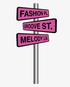Home Edition Street Signs - Pink Street Sign Clip Art, HD Png Download, Free Download