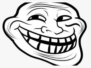 Trollface Clipart - Troll Face Drawing, HD Png Download, Free Download