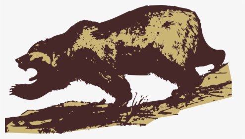 Wildlife,carnivoran,bear - Grizzly Bear Clip Art, HD Png Download, Free Download