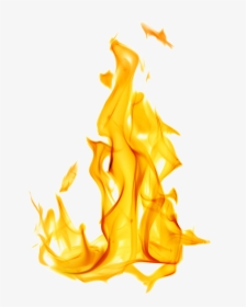 Transparent Realistic Fire Png - Flame With White Background, Png Download, Free Download