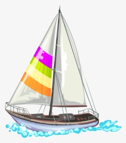 Sailing Ship Yacht Sailboat Illustration - Sailing Yacht Illustration, HD Png Download, Free Download