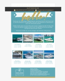 Services That We Have Provided To Golden Yacht Charters, - Flyer, HD Png Download, Free Download