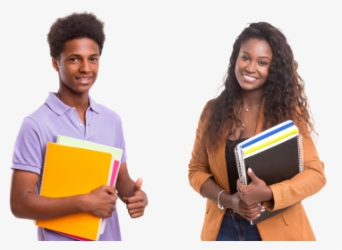 "a Picture Of Students With Holding Books" - Students With Books Png, Transparent Png, Free Download