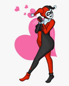 A Cute Harley Quin Drawing Harely Is The Cutest - Cartoon, HD Png Download, Free Download