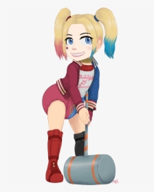 Harley Quinn Age Regression , Png Download - Harley Quinn In Diaper Art, Transparent Png, Free Download