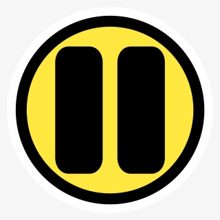 Area,symbol,yellow - Yellow Pause Button Png, Transparent Png, Free Download