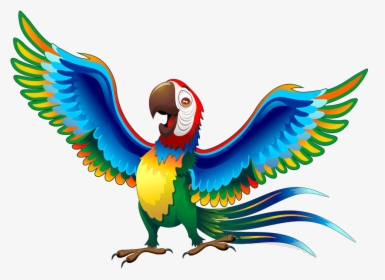 Parrot Png Cartoon - Transparent Parrot Cartoon Png, Png Download, Free Download