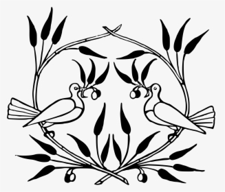 Doves And Olive Branches Clip Arts - Art Drawings With Elements Of Art, HD Png Download, Free Download