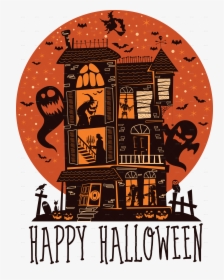 Happy Halloween - Portrait On Pumpkin T Shirt Photoshop Tutorial, HD Png Download, Free Download