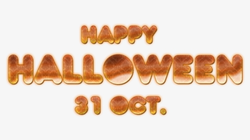 Happy Halloween Text Png Free Download Clipart Image - Coin, Transparent Png, Free Download