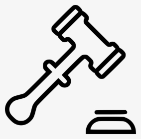 Gavel Computer Icons Judge Clip Art - Justice Hammer White Png, Transparent Png, Free Download