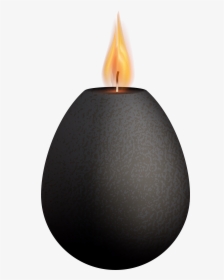 Black Deco Candle Png Clip Art - Flame, Transparent Png, Free Download