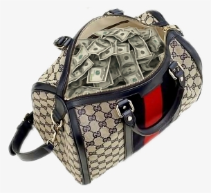 Handbag Chanel Gucci Money Bag - Transparent Background Bag With Money Png, Png Download, Free Download