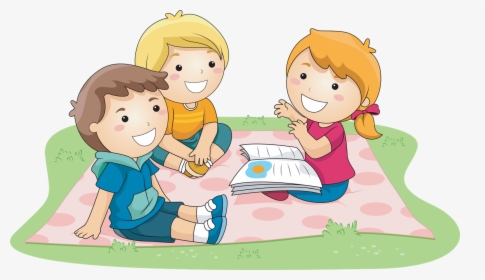Play - Kids Telling Story Clipart, HD Png Download, Free Download
