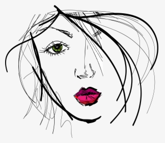 Hd Mart - Beautiful Women Sketch, HD Png Download, Free Download