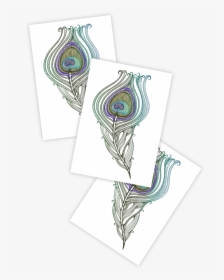 Transparent Peacock Feather Clipart - Sketch, HD Png Download, Free Download